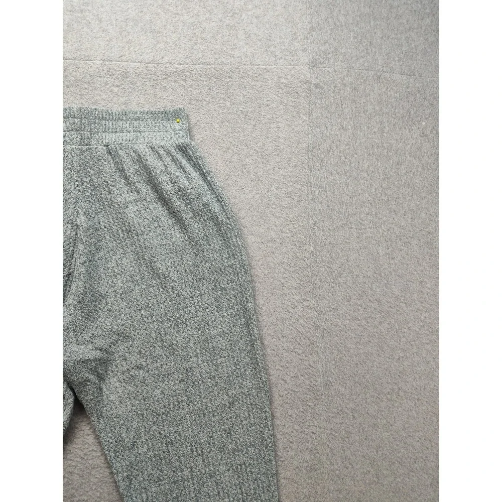 SO Women Athletic Pant S Gray Elastic Waist Pull On Ankle Pockets Drawstring Leg